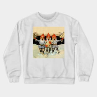 “Caroling Gnomes” by Jenny Nystrom Crewneck Sweatshirt